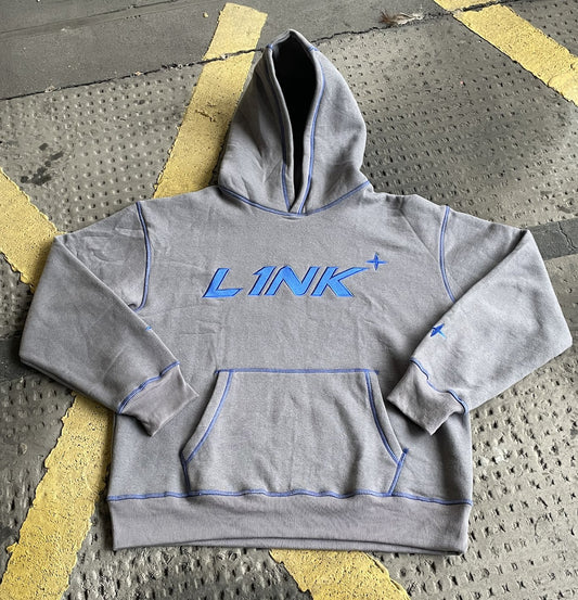 CONTRAST STITCH HOODIE - L1NK CLOTHING